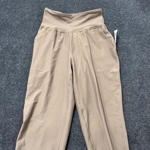 Old Navy Active Powersoft Jogger Pants Womens Small Brown High Rise Ankle Yoga